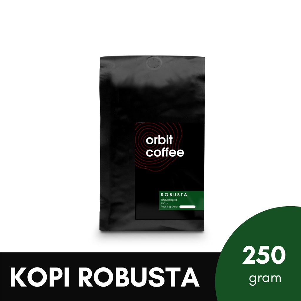 

ORBIT COFFEE KOPI ROBUSTA 100% 250 GRAM BIJI/BUBUK | ROBUSTA ARABIKA 250 GRAM