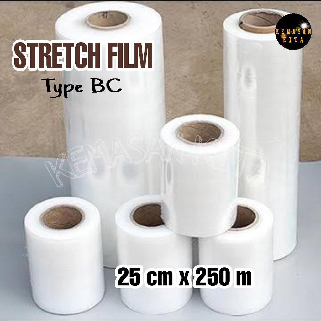 Plastik Stretch Film Plastik Wrapping Segel BC 24 - 25cm x 200 m
