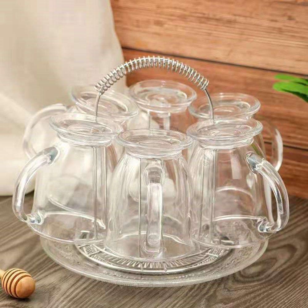 Lanfy Gelas Cangkir Kaca ins Untuk Jus Susu Dapur Dengan Pegangan Untuk Minuman Panas Dinking Gelas