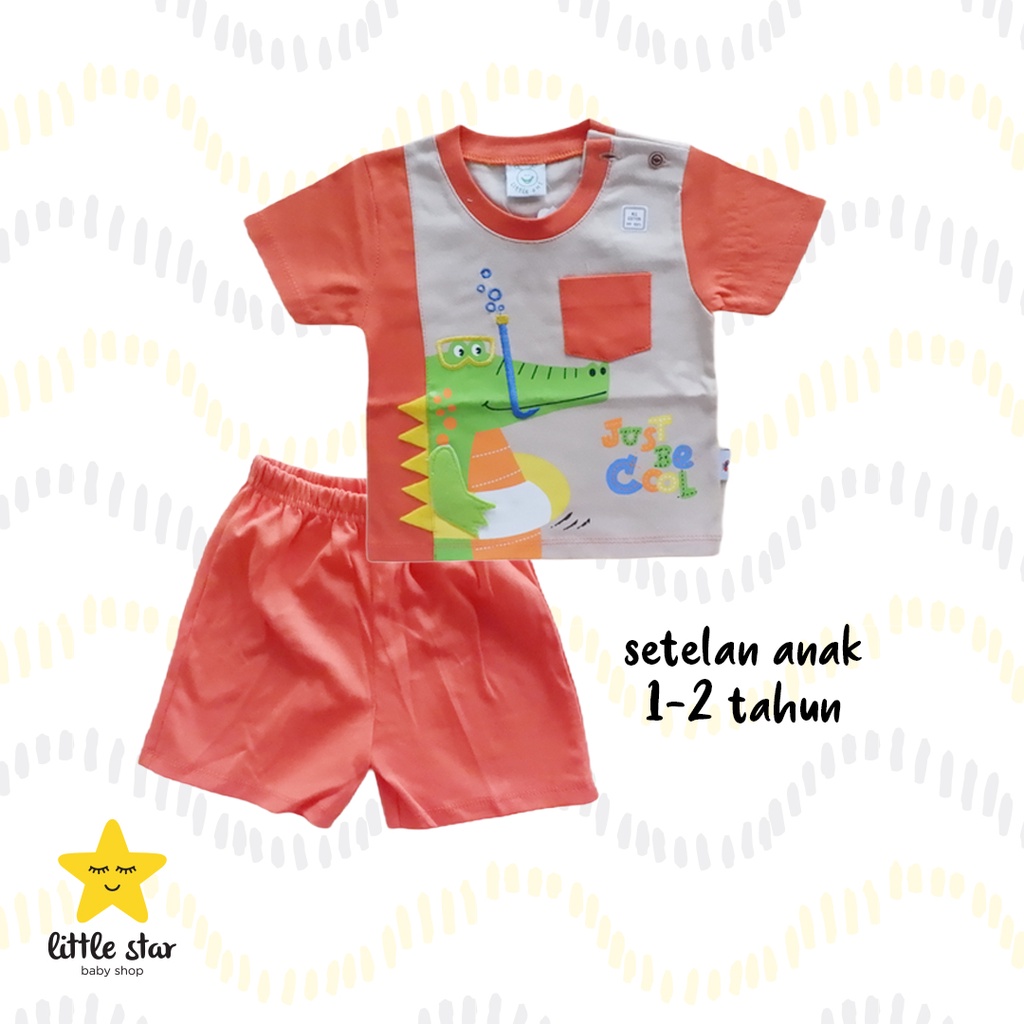 Little Ant Setelan Anak Cowok | Kaos Celana Anak Cowok | Setelan Bayi Cowok