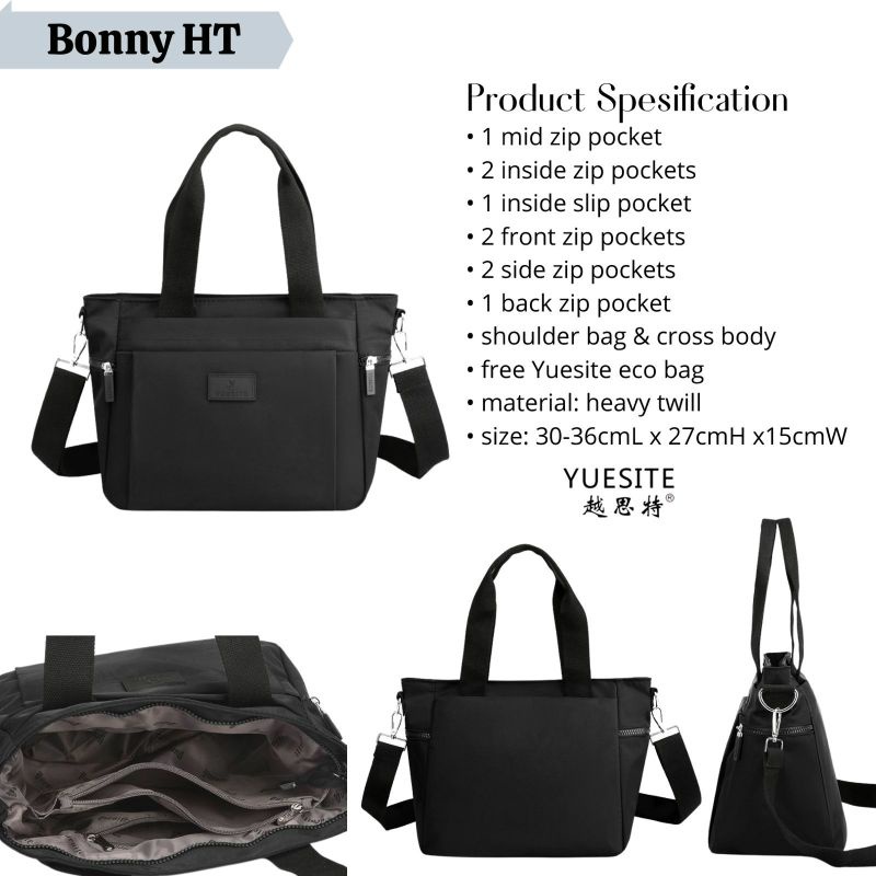 Tas wanita tote bag shoulders bahu yuesite bonny ht original import