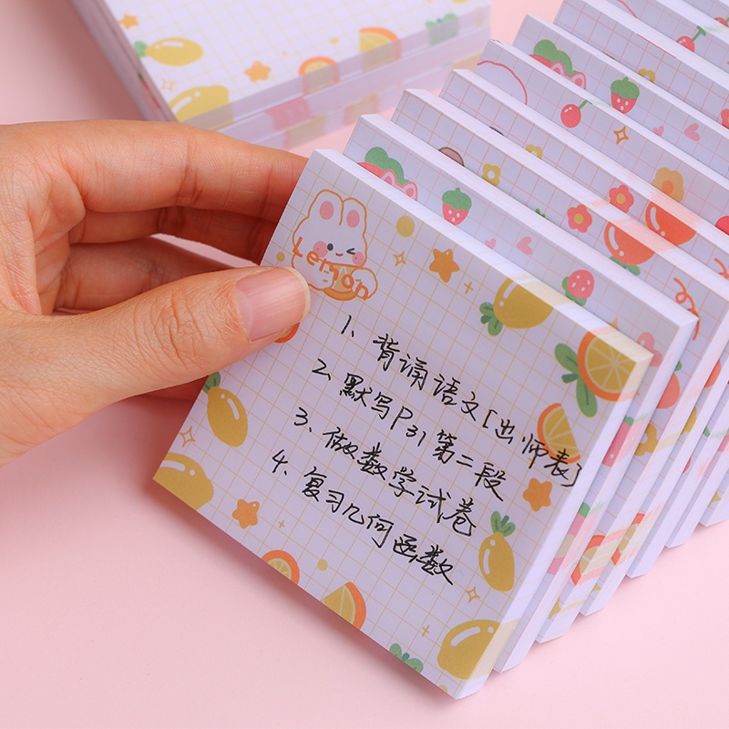 80 Lembar Kertas Memo Sticky Notepost It Motif Kartun Jepang Untuk Pelajar Diy