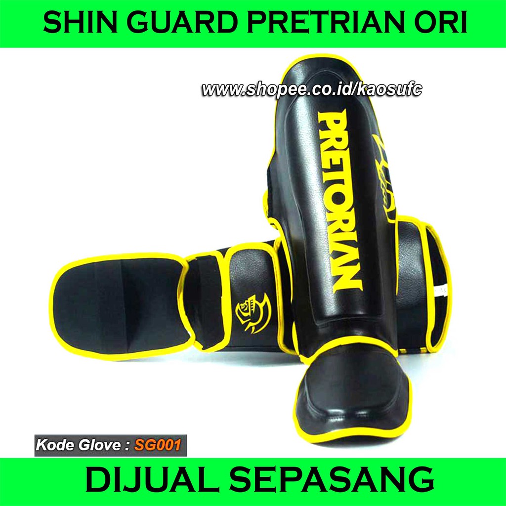 SEPASANG SHIN GUARD PRETORIAN,SHIN GUARD MUAY THAI,PELINDUNG KAKI MUAY THAI BEST SELLER
