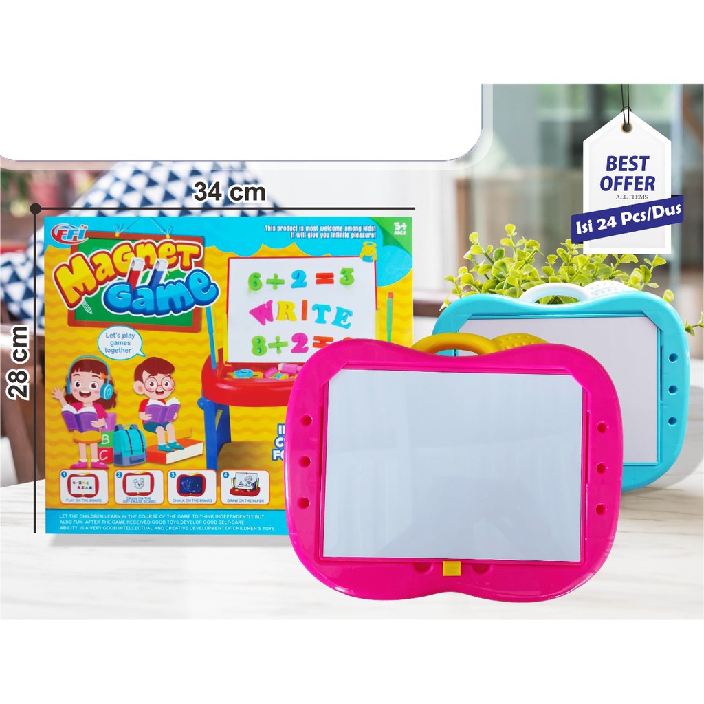 

MAINAN PAPAN TULIS MAGNET DRAWING BOARD CASE MAGNETIC PAPAN TULIS MEJA