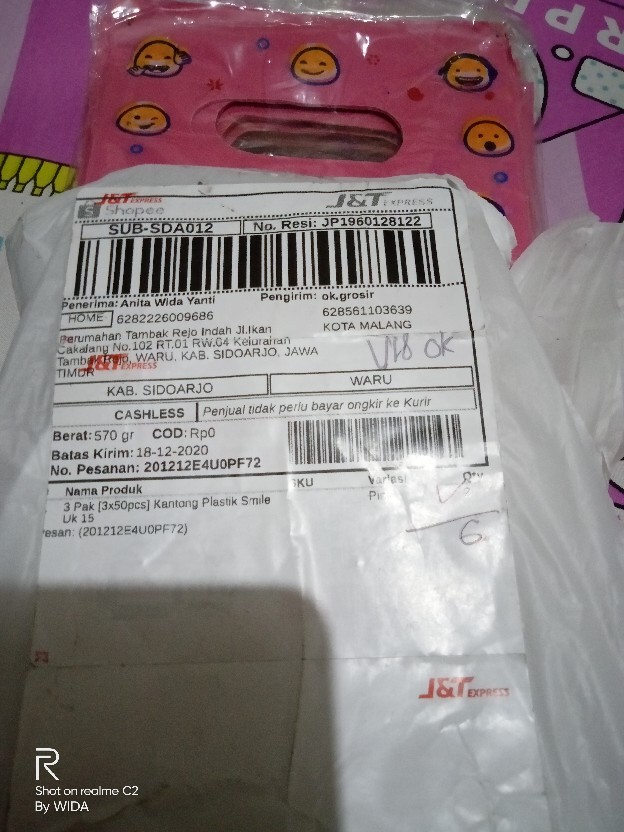 3 Pak [3 X 1 Pack] Kantong Plastik Smile Uk 15