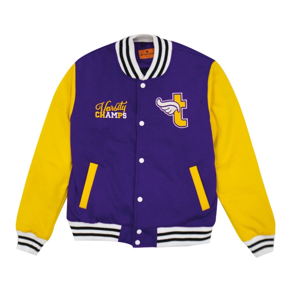 Predecessors Taf Varsity Jacket - Champs#1 - Purple