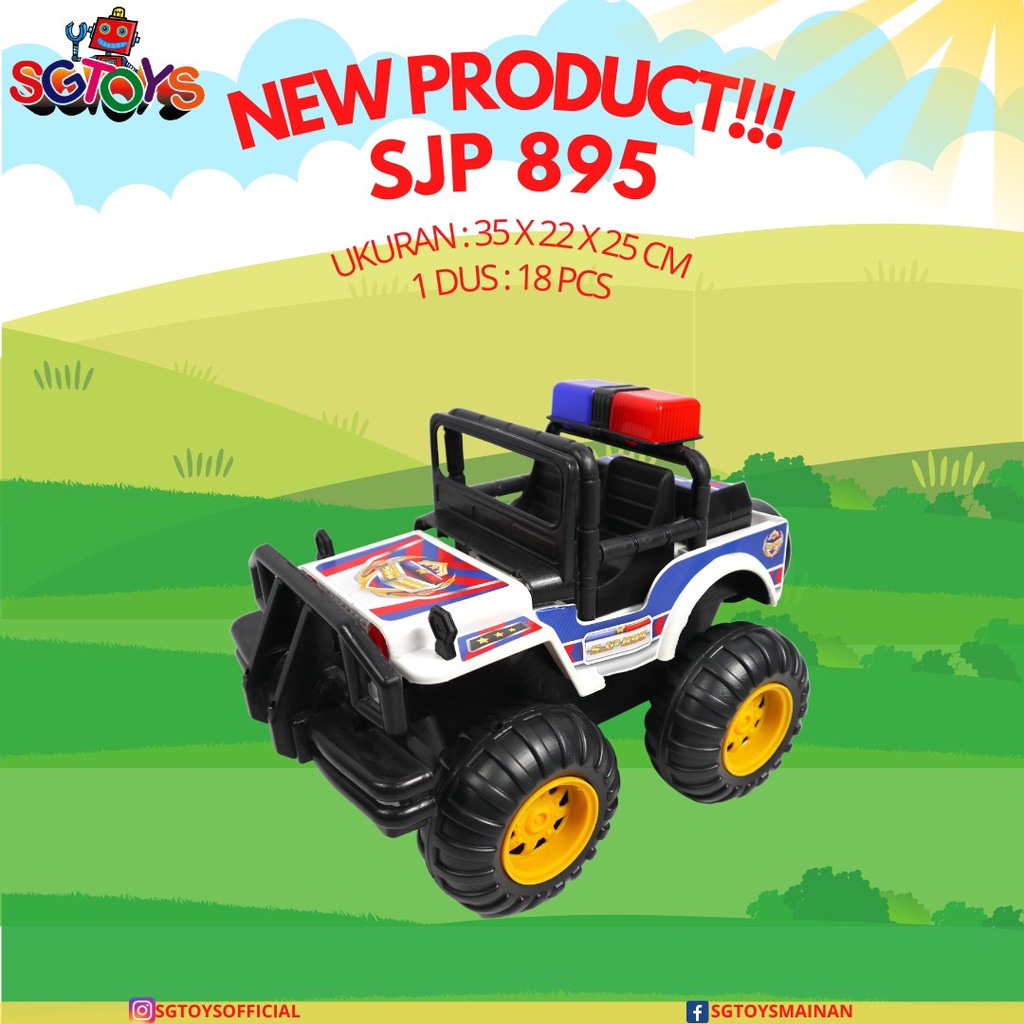 Mobil Mobilan Jeep Polisi Jumbo SJP 895