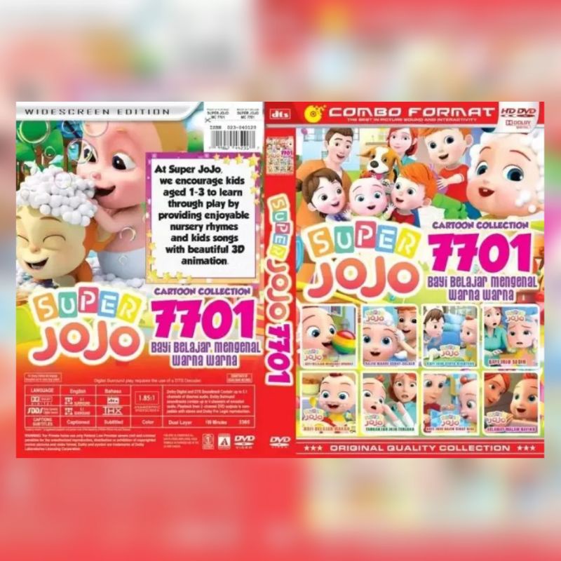 Kaset film koleksi kartun anak super jojo 7701