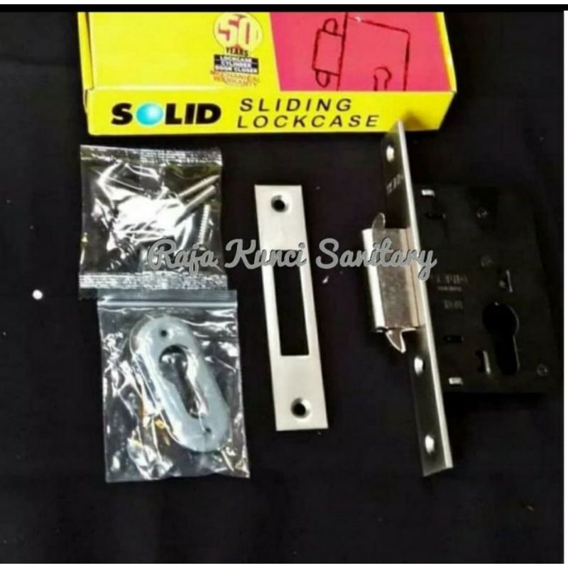 Kunci Sliding Solid/DeadBolt Lockcase SOLID LC 202 DS 40mm