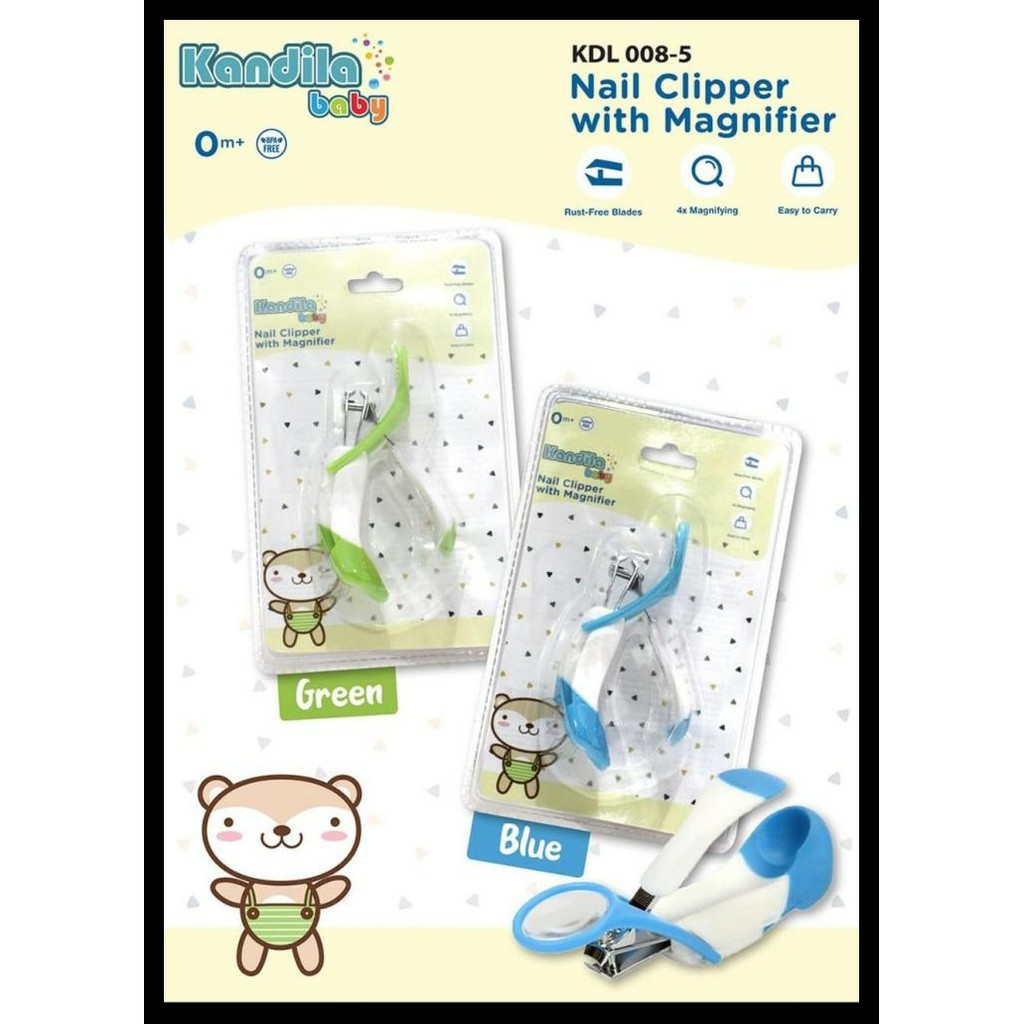 Kandila Nail Clipper with Magnifier KDL 008-5 Gunting Kuku Bayi