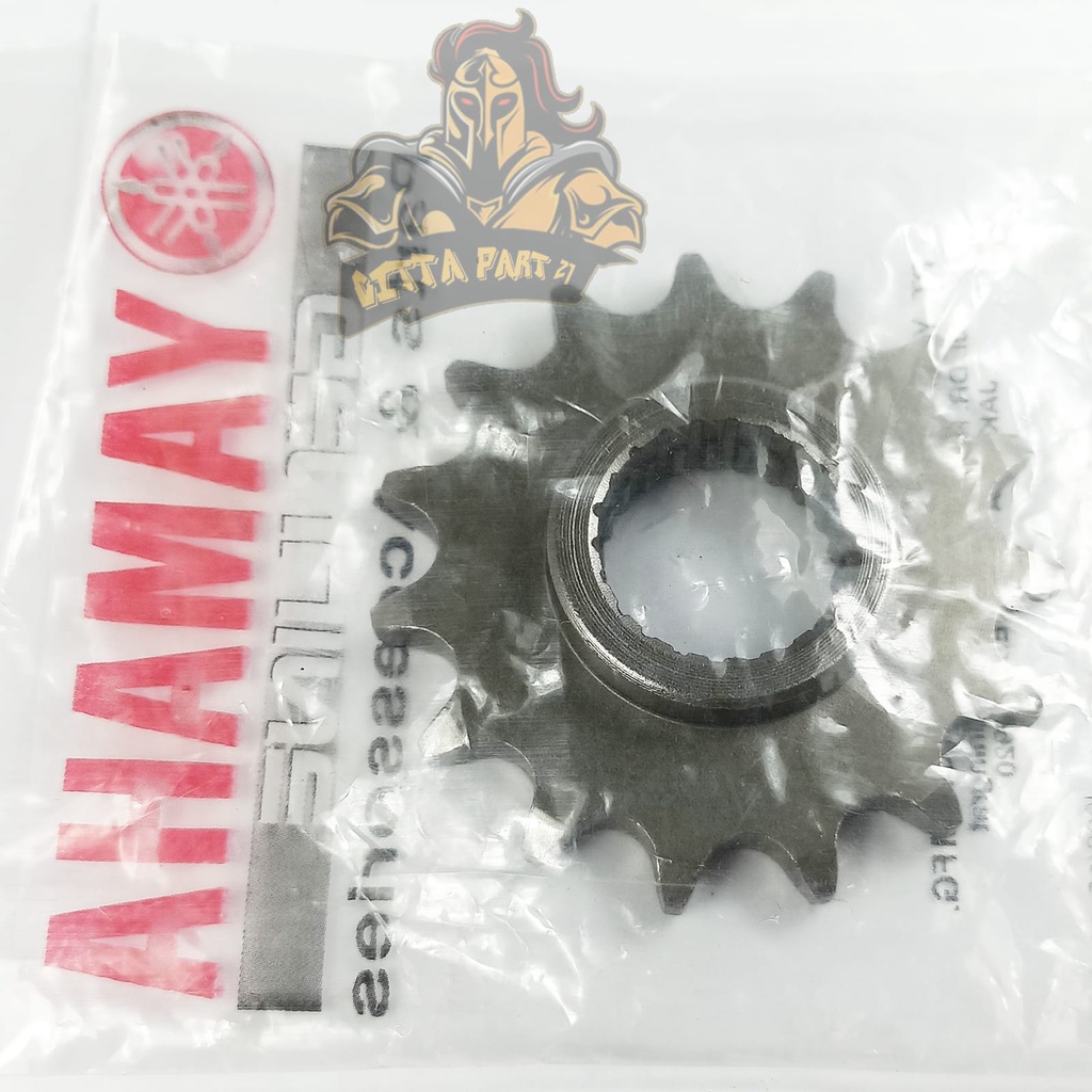 GEAR SET PLUS RANTAI YAMAHA SCORPIO KUALITAS ASLI ORIGINAL YAMAHA presisi kokoh tidak bunyi atau berisik awet dan dijamin mantap SCORPIO