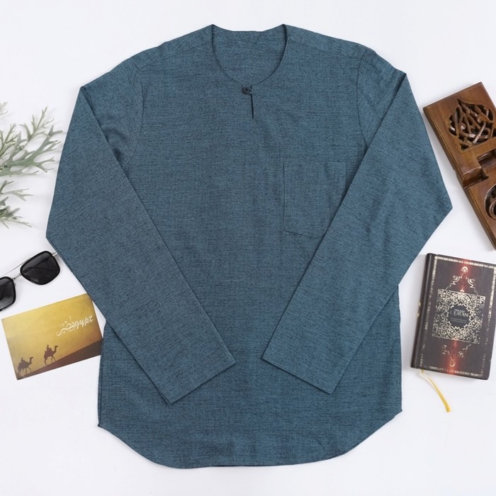 Unik baju muslim pria koko kurta pakistan hijau mint Diskon