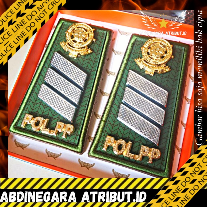 

Pangkat SATPOL PP PDH 2C Mika Kilap Glossy Lis Hijau Cod Perlengkapan Pol pp Abdinegara Atribut