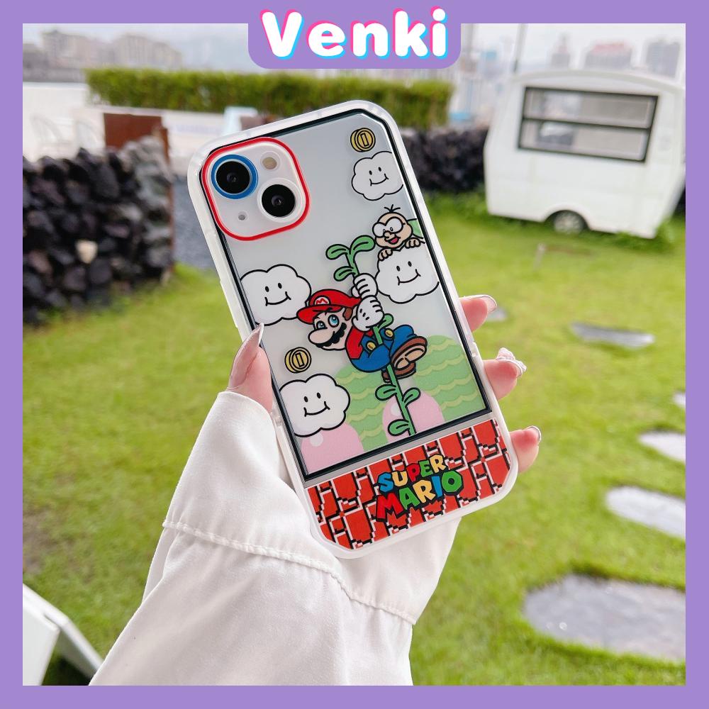 iPhone Case Acrylic Invisible Folding Stand Silicone Soft Case Airbag Shockproof Camera Cover Cartoon Cute Compatible For iPhone 11 Pro Max 13 Pro Max 12 Pro Max 7Plus xr XS Max