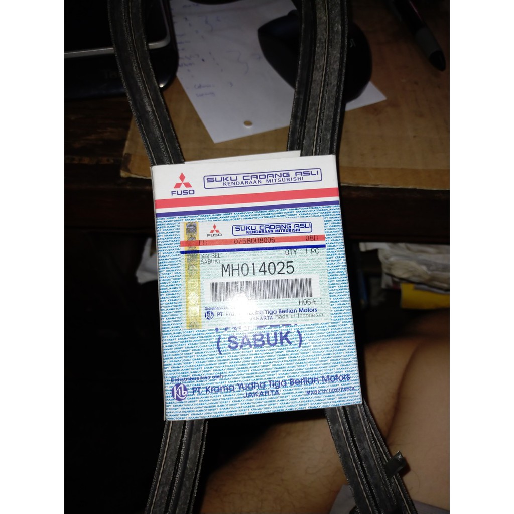 Van Fan V Belt Tali kipas Mitsubishi Canter PS 125 ASLI KTB!