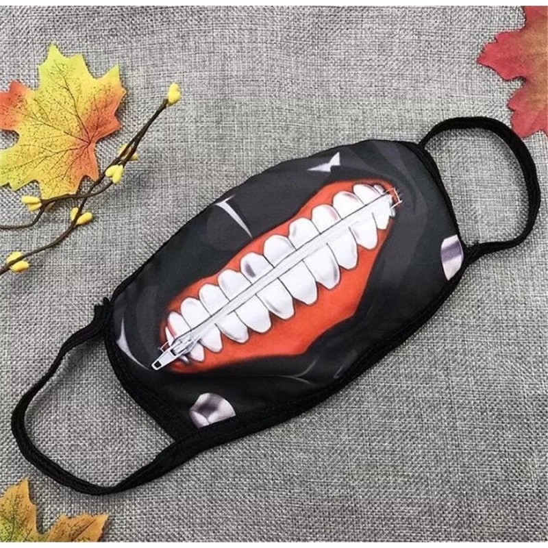 Masker Zipper Tokyo Ghoul Ghost Kaneki Ken New - Mask Tokyo Ghoul