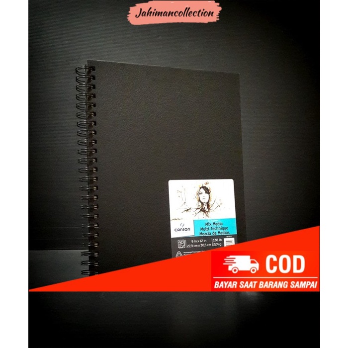 

✨ BISA COD ✨ Canson Mix Media Art Book - 229x305