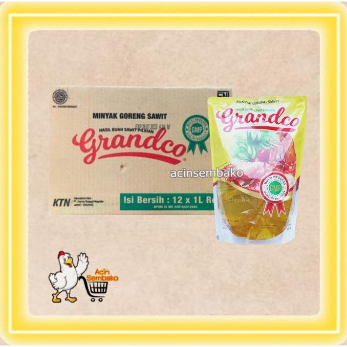 

*Promo* Minyak Goreng Grandco 1 Liter Isi 12 Pcs Murah/Grosir