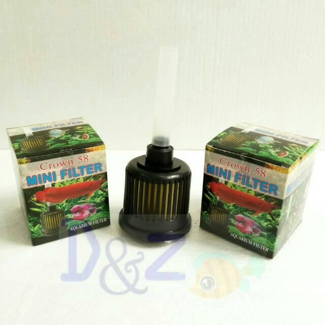 Mini Filter Aquarium Bulat Crown 58 Sangat Praktis Digunakan