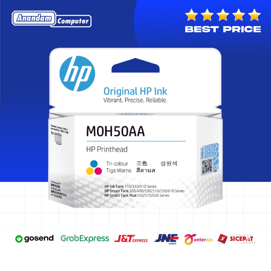 HP M0H50AA PrintHead Cartridge Color