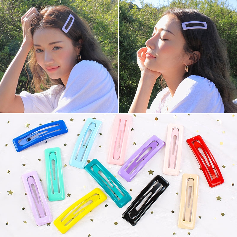 20Pcs Snap hair clips cute metal hairpins color barrettes for Baby Pins BB Girls Styling Accessories