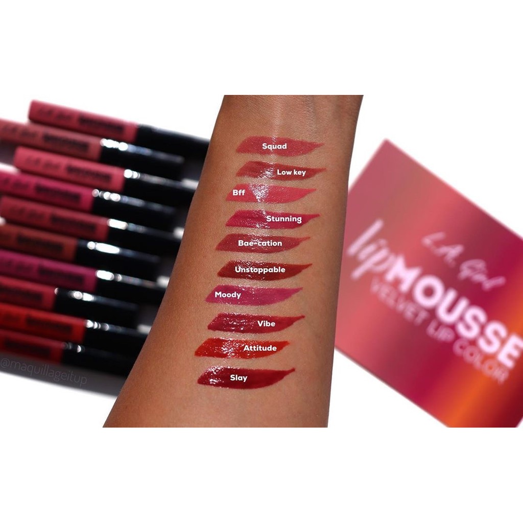 LA Girl Lip Mousse Velvet Lip Color