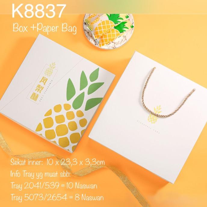 

Kotak Nastar K8837 Pineapple Box mooncak37 Murah