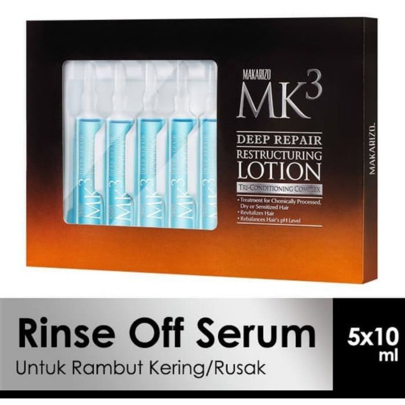 Makarizo MK3 Restructure lotion 5 x 5ml serum rambut rusak