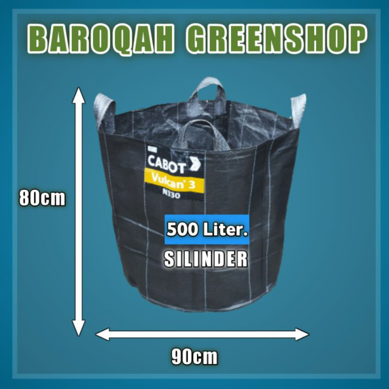 PLANTER BAG 500 LITER BULAT HITAM JUMBO - MURAH BERKUALITAS