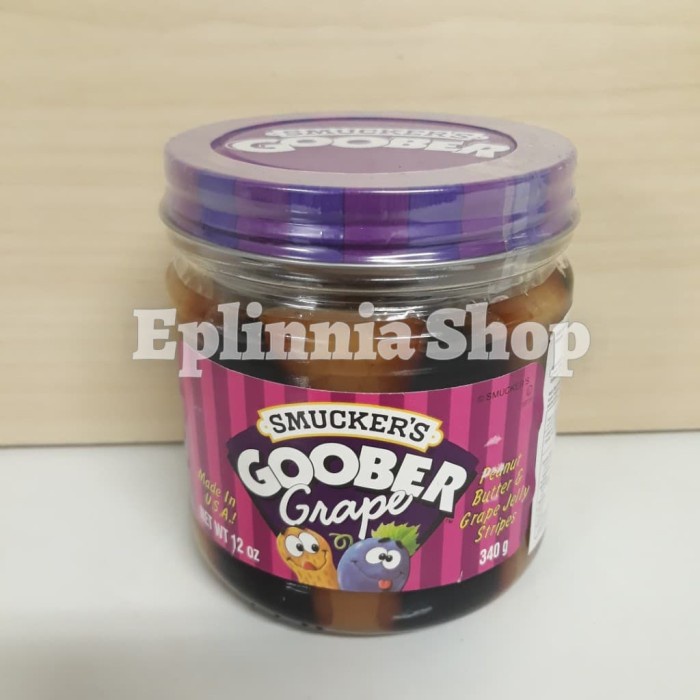 

Smucker's Goober Grape Spread Jam 340 gr - Smuckers Selai Rasa Anggur