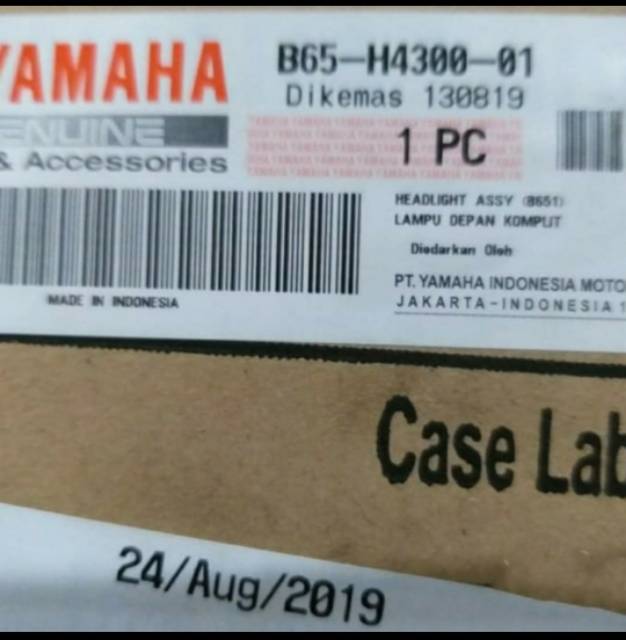 REFLEKTOR LAMPU DEPAN AEROX 155 ASLI ORIGINAL YAMAHA B65 H4300 01