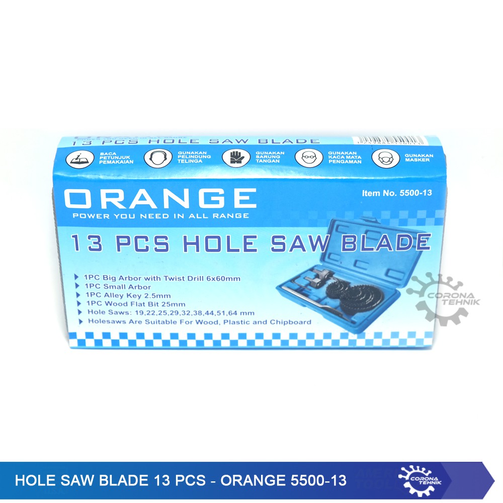 Hole Saw Blade 13 Pcs - Orange 5500-13