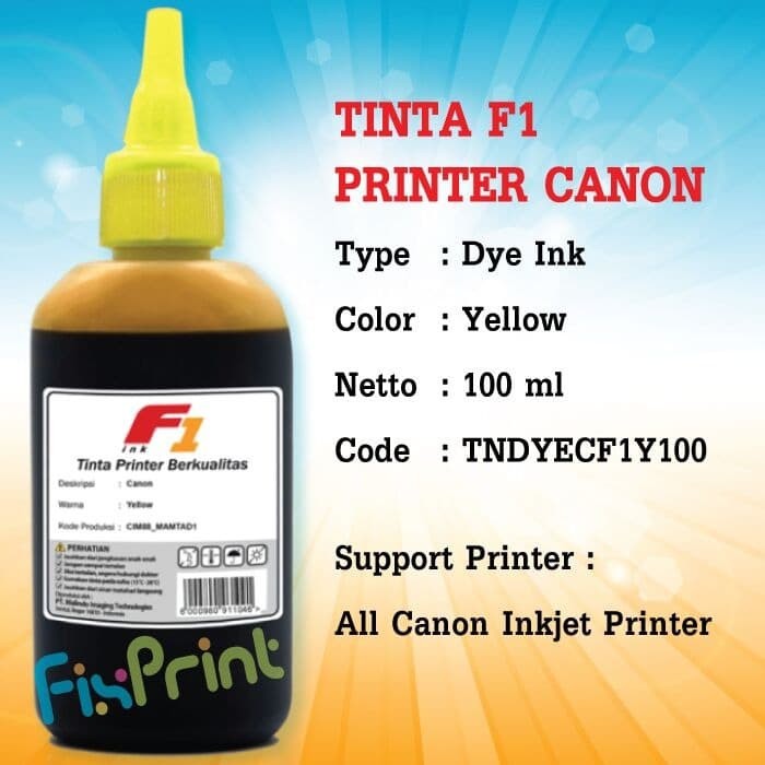 Tinta Botol F1 100ml Refill pg745s pg745 e410 e400 mx497 e480 tr4570s mG2577s