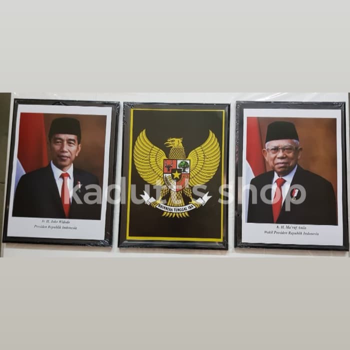 Bingkai / Pigura / Frame Foto Presiden, Wakil, Garuda 14R (25x35 cm)