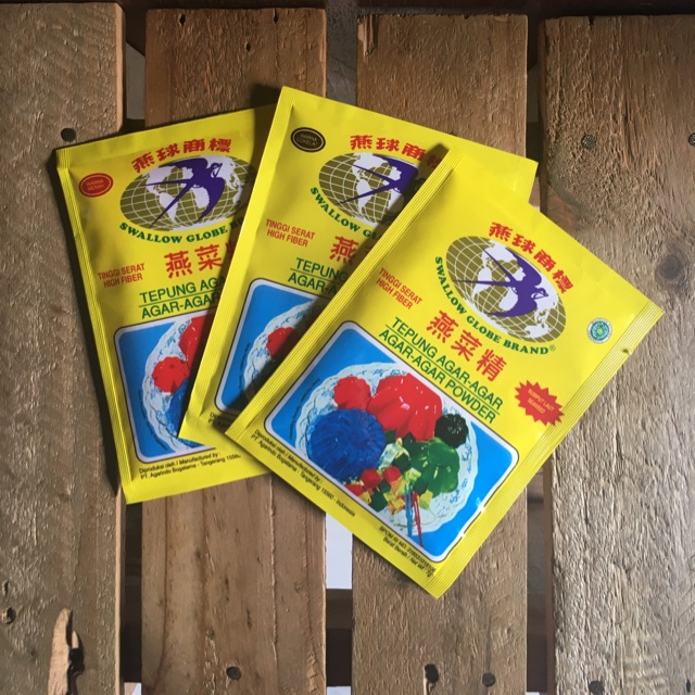 

Swallow Globe Brand Tepung Agar-Agar 7gr All Varian