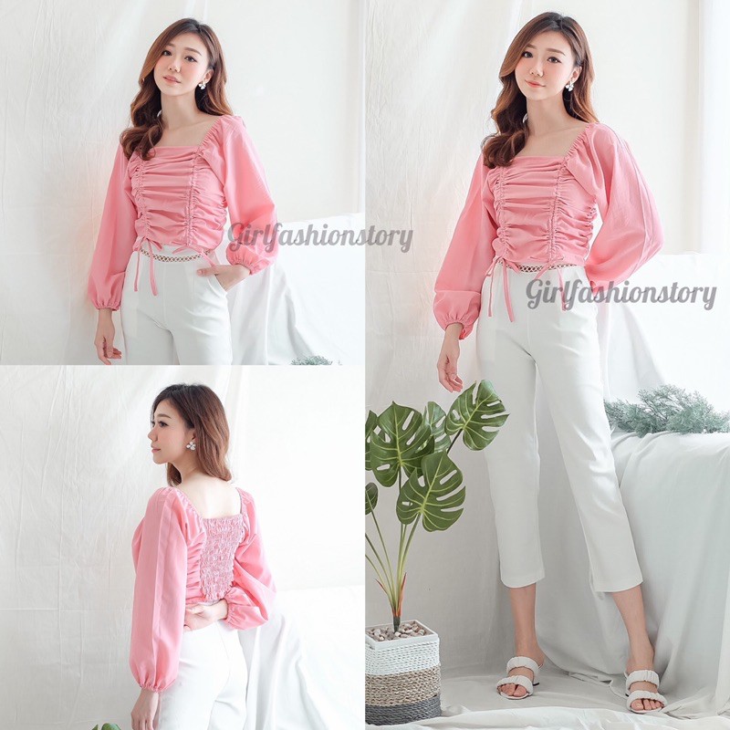 GFS NEXY TOP ORIGINAL BELAKANG KARET FULL BAHAN TWIST TEBAL