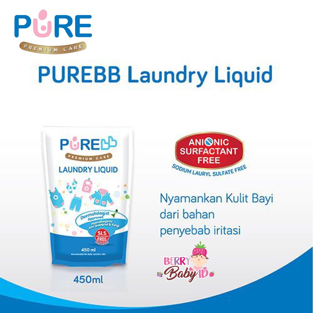 Jual Berry Baby - PureBB Laundry Liquid Cairan Sabun Pencuci Baju Bayi ...