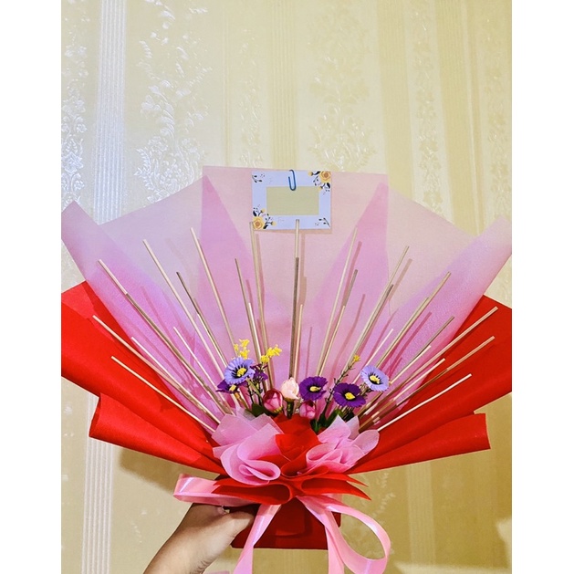 buket kosong uang atau barang 1 sampai 30 slot bouquet hampers hadiah wisuda ultah anniversary