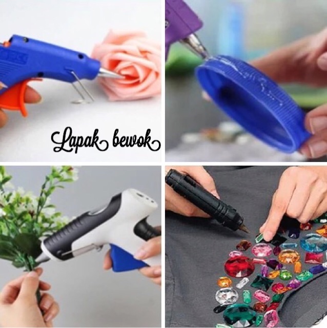 ISI ULANG LEM TEMBAK GLUE GUN UKURAN 0,7cm dan 1,1cm PANJANG 18cm PER BATANG