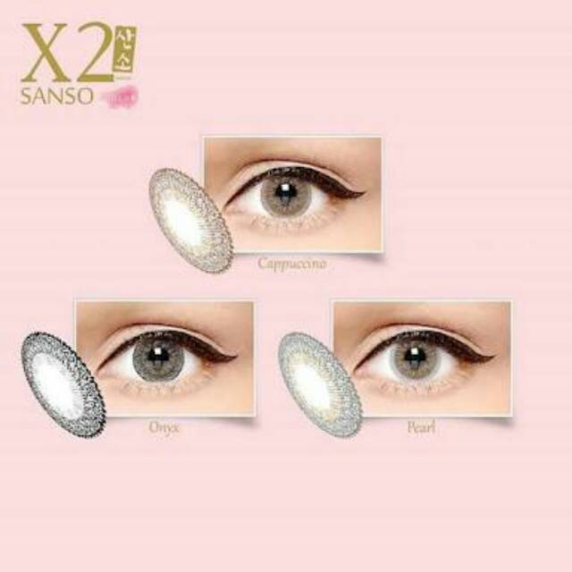 x2 sanso softlens warna kadar air tinggi ready minus untuk mata sensitif bisa pesan minus tinggi -10