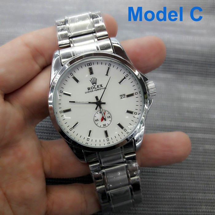 Promo Murah Jam Tangan Rolex Stainless Otomatis Tanpa Baterai Automatic Kw Super Tanggal Aktif