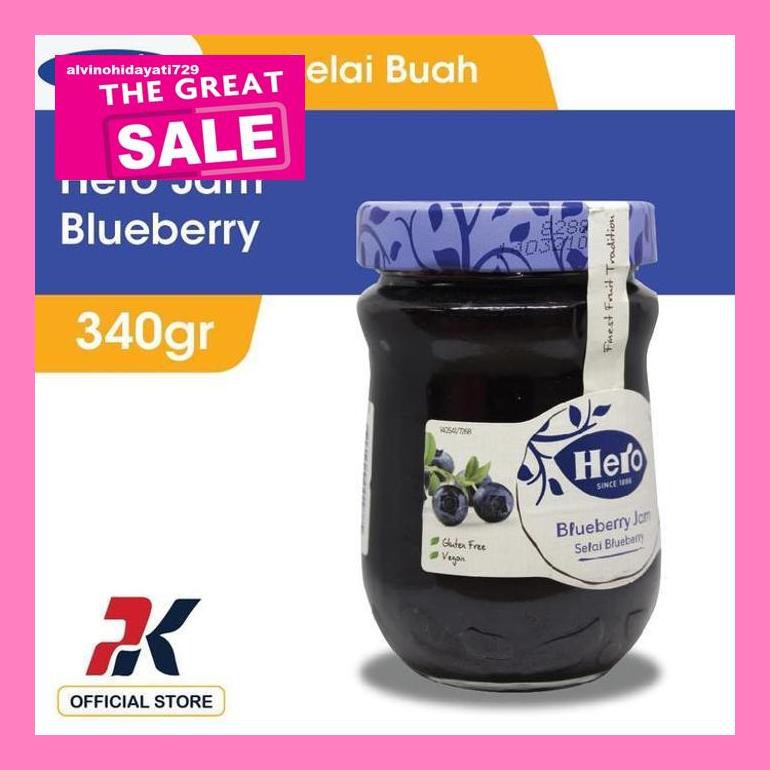 

Al04Nind Hero Jam Blueberry Spread 340Gr Indvvl03