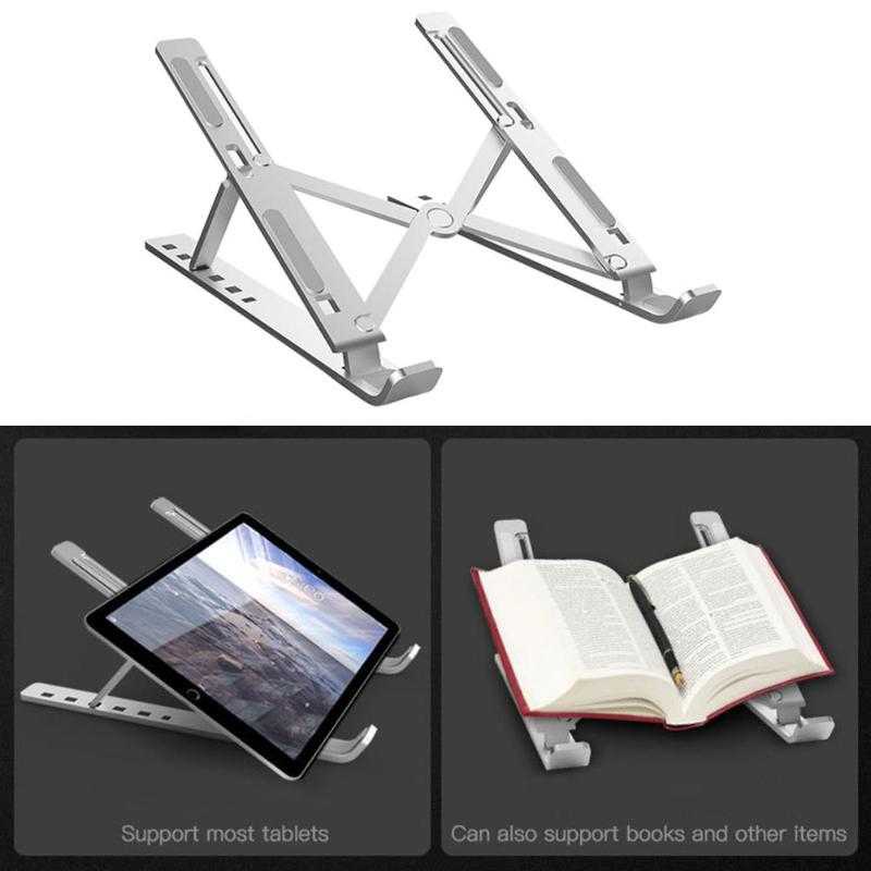 NUOXI Laptop Stand Aluminium Foldable Adjustable 6 Height - N3