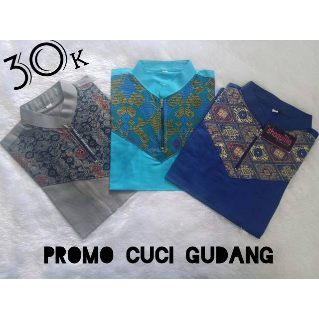 Jual Murah Sale Koko Batik Anak Size S Dan L Random Warna Dan Motif W86M1ytxaAaXq