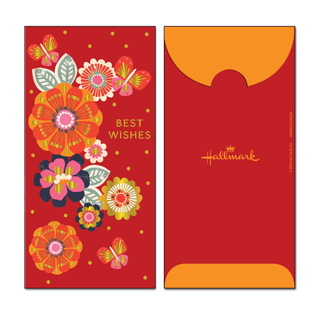 

MONEY ENVELOPE LARGE - ANGPAO - AMPLOP UANG - HALLMARK - RED - HAL024