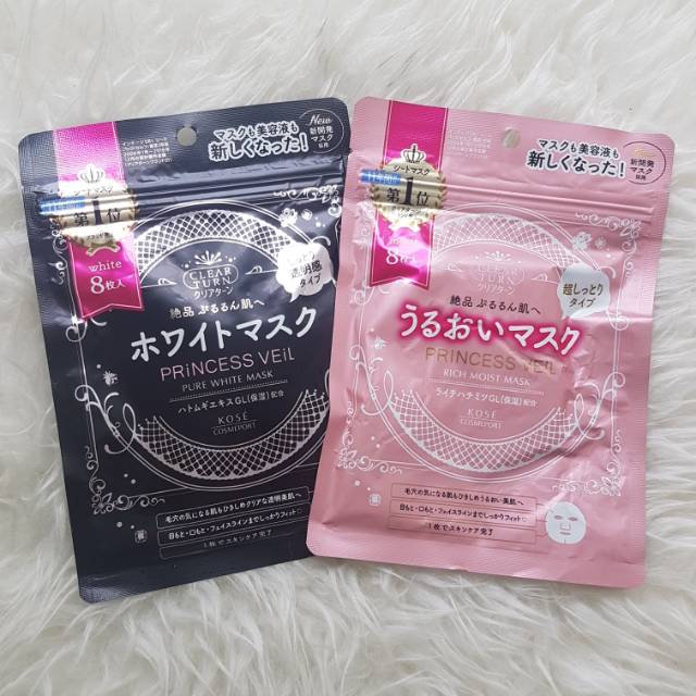 GOSEND Kose Cosmeport Clear Turn Princess Veil Mask Original Jepang