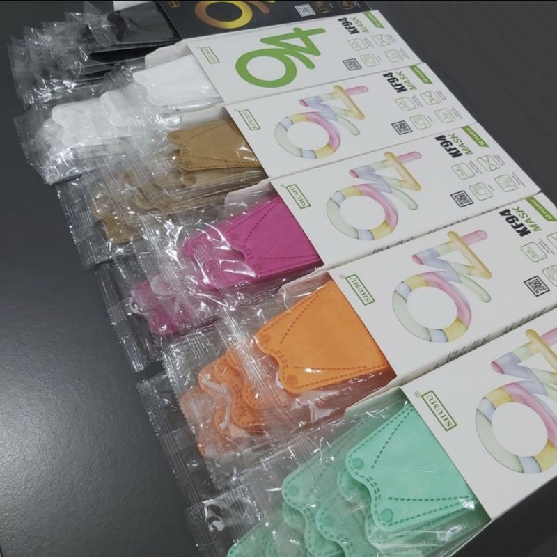 MASKER KF94 SHUMU 4PLY RAINBOW HIJAB / HEADLOOP KEMENKES 1 BOX 1SI 10PCS