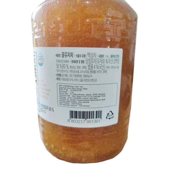 

Nay / Kkoh Shaem Honey Citron Tea 1 Kg - Madu Teh Made In Korea Halal Import