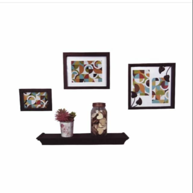 ACE HARDWARE, Krishome set 4pcs bingkai foto dan rak dinding