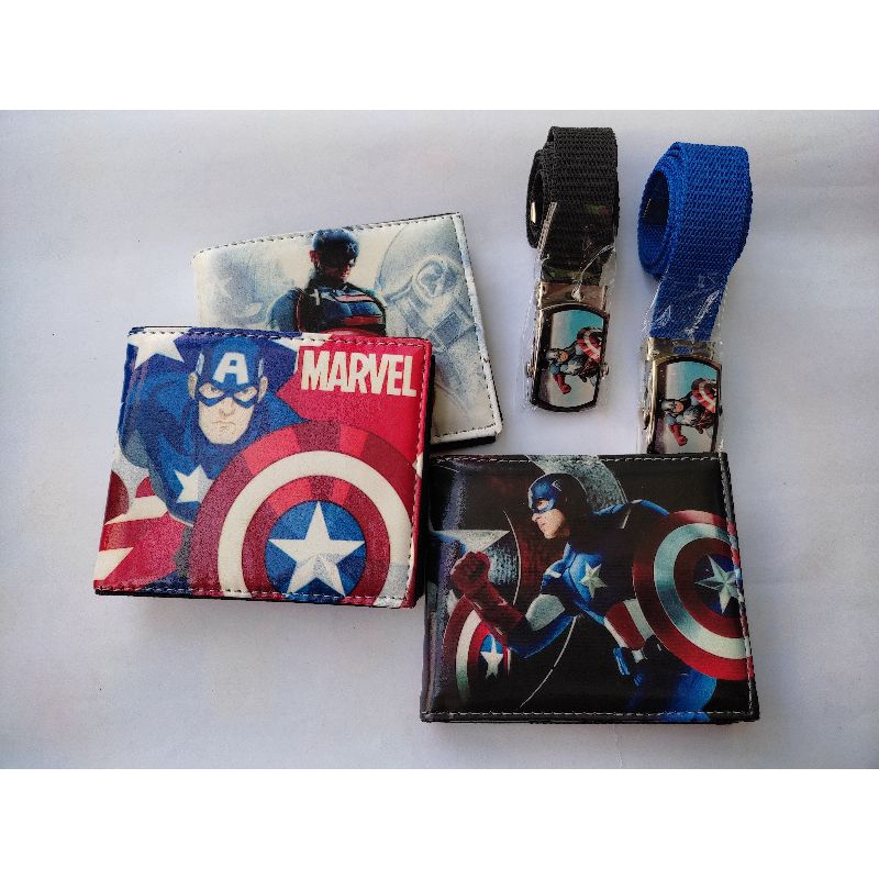 Beli 1 Gratis 1 Dompet Anak Karakter Captain Amerika Dan Gesper Anak Kapten America